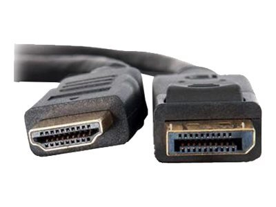 TECHLY Konverterkabel DisplayPort 1.2 auf HDMI schwarz 2m konvertiert das DisplayPort Signal in ein HDMI Signal