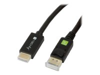 TECHLY Konverterkabel DisplayPort 1.2 auf HDMI schwarz 2m...