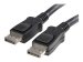 TECHLY DisplayPort 1.2 Anschlusskabel schwarz Audio/Video 0,5m schwarz DisplayPort 20pol. Stecker auf DisplayPort 20pol. Stecker