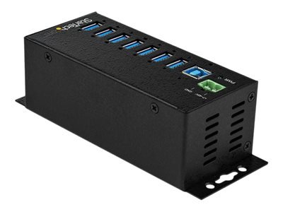 STARTECH.COM 7-Port Industrial USB 3.0 Hub with External Power Adapter - ESD and 350W Surge Protection HB30A7AME