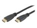 TECHLY HDMI 4K 60Hz High Speed Anschlusskabel 6m schwarz mit Ethernet mit 2x19polige vergoldete HDMI Stecker