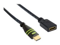 TECHLY HDMI High Speed Verlaengerungskabel 2m schwarz mit...