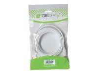 TECHLY Mini-DisplayPort Thunderbolt Anschlusskabel auf DisplayPort weiss Stecker/Stecker Laenge 2m