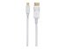 TECHLY Mini-DisplayPort Thunderbolt Anschlusskabel auf DisplayPort weiss Stecker/Stecker Laenge 2m