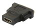 TECHLY Adapter HDMI Buchse auf DVI-D 24+1 dual Link Buchse schwarz vergoldete Kontakte