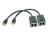 TECHLY HDMI Extender mit eingebautem Kabel 30m...