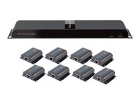 TECHLY HDMI 1x8 Extender/Splitter Set mit IR 50m...