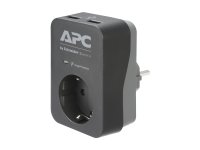 APC Essential SurgeArrest 1 Outlet 2 USB Ports Black 230V...