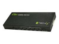 TECHLY HDMI Switch 4K 60Hz 3D 5-Wege schwarz 5xHDMI...