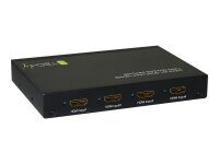 TECHLY HDMI Switch 4x1 Quad Multi Viewer mit nahtlosem...