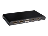 TECHLY HDMI Splitter 4K UHD 3D 4-Port schwarz 1xHDMI Eingang 4xHDMI Ausgaenge