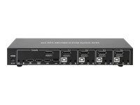 TECHLY KVM Switch Display Port 1.2 2-Port Hub und Audio...