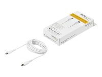 STARTECH.COM USB-C auf Lightning-Kabel 2m Apple Mfi zertifiziert iPhone Ladekabel Aramidfaser weiss RUSBCLTMM2MW