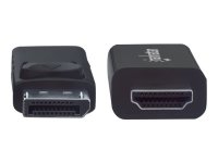 MANHATTAN 4K60Hz DisplayPort auf HDMI-Kabel DisplayPort-Stecker auf HDMI-Stecker 3 m schwarz