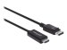 MANHATTAN 4K60Hz DisplayPort auf HDMI-Kabel DisplayPort-Stecker auf HDMI-Stecker 3 m schwarz