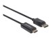 MANHATTAN 1080p60Hz DisplayPort auf HDMI-Kabel DisplayPort-Stecker auf HDMI-Stecker 1 m schwarz