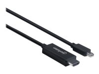 MANHATTAN 4K60Hz Mini-DisplayPort auf HDMI-Kabel Mini-DisplayPort-Stecker auf HDMI-Stecker 1,8m schwarz