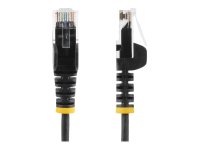 STARTECH.COM 3m CAT6 Cable - Black Slim CAT6 Patch Cable - Snagless RJ45 Connectors - LSZH - 28 AWG Copper Wire