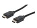 MANHATTAN Premium HDMI-Kabel mit Ethernet-Kanal 4K60Hz 18 Gbit/s Bandbreite HDMI-Stecker auf HDMI-Stecker geschirmt schwarz 5m