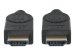 MANHATTAN Premium HDMI-Kabel mit Ethernet-Kanal 4K60Hz 18 Gbit/s Bandbreite HDMI-Stecker auf HDMI-Stecker geschirmt schwarz 5m