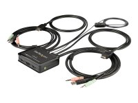 STARTECH.COM 2 Port HDMI KVM Switch with 4 Foot Built-In...