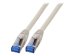 EFB K5525FGR.0,15 EFB Patch cable S/FTP Cat6A RJ45 TPE SUPERFLEX LSZH 15cm Cat7 raw cable gray