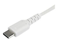 STARTECH.COM RUSB2CC1MW USB-C Kabel 1m hochwertiges USB 2.0 Typ-C Datenübertragungs und Ladekabel St/St Weiss