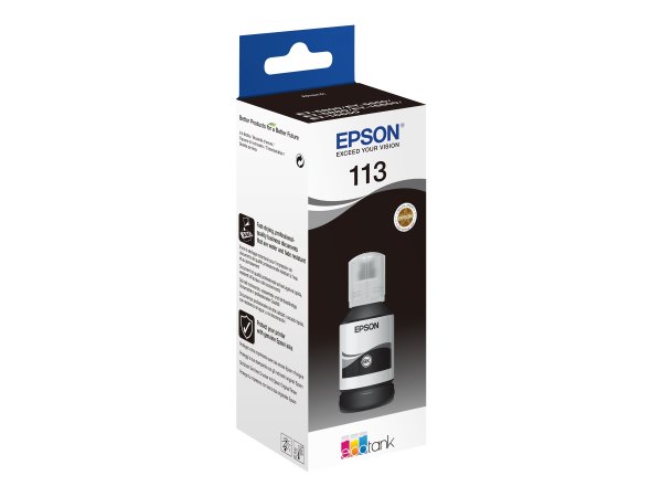 EPSON 4LB 113 EcoTank Pigment Black ink bottle