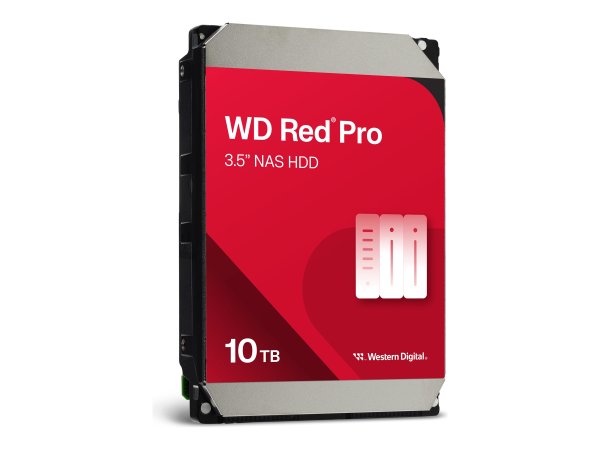 WD Red Pro 10TB SATA 6Gb/s 256MB Cache Internal 8,9cm 3,5Zoll 24x7 7200rpm optimized for SOHO NAS systems 1-24 Bay HDD Bulk