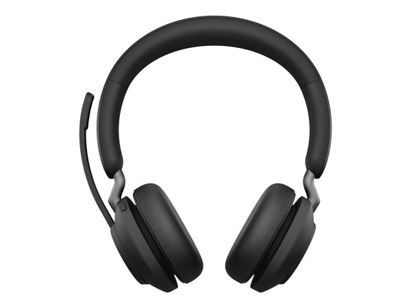 JABRA Evolve2 65 UC Stereo Headset on-ear Bluetooth wireless USB-A noise isolating black