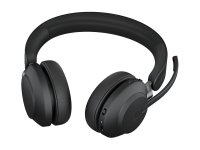 JABRA Evolve2 65 UC Stereo Headset on-ear Bluetooth wireless USB-A noise isolating black