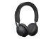 JABRA Evolve2 65 MS Stereo Headset on-ear Bluetooth wireless USB-C noise isolating black Certified for Microsoft Teams