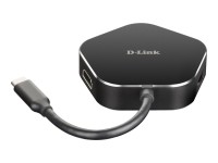 D-LINK DUB-M420 4-In-1 USB-C Hub mit HDMI/USB-C...
