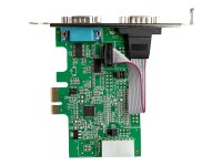 STARTECH.COM 2 Port PCI Express serielle Schnittstellenkarte - 16950 UART - 256-Byte-FIFO-Cache - Adapterkarte