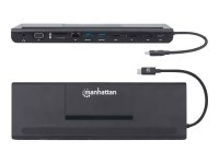 MANHATTAN 11-in-1-Dockingstation fuer 3 Monitore USB-C-St...