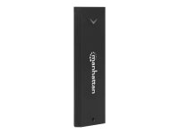 MANHATTAN M.2 NVMe SSD-Festplattengehaeuse USB 3.2 Gen 2 USB-C-Buchsenanschluss fuer bis zu 10 Gbit/s UASP-konform Aluminium schwarz