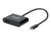 MANHATTAN USB-C auf HDMI-Konverter mit Power Delivery-Ladeport 4K60Hz-Aufloesung PD-Port mit bis zu 60W 3 A/20V schwarz