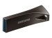 SAMSUNG BAR Plus USB-Stick Typ-A 256GB 400 MB/s Lesen 110 MB/s Schreiben widerstandsfähiger USB 3.1 Titan Gray mit Schlüsselring