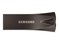 SAMSUNG BAR Plus USB-Stick Typ-A 64GB 300 MB/s Lesen 110 MB/s Schreiben widerstandsfähiger USB 3.1 Titan Gray mit Schlüsselring