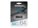 SAMSUNG BAR Plus USB-Stick Typ-A 64GB 300 MB/s Lesen 110 MB/s Schreiben widerstandsfähiger USB 3.1 Titan Gray mit Schlüsselring