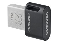 SAMSUNG FIT Plus USB-Stick Typ-A 256GB 400 MB/s Lesen 110 MB/s Schreiben kompakter USB 3.1 Flash Drive mit Schlüsselring Gray