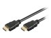 TECHLY High Speed HDMI Kabel mit Ethernet 1,5m Schwarz 2xHDMI Stecker 19pol. mit Goldbeschichtung AWG30