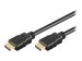 TECHLY High Speed HDMI Kabel mit Ethernet 1m Schwarz 2xHDMI Stecker 19pol. mit Goldbeschichtung AWG30