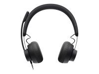 LOGITECH Zone Wired Headset on-ear wired USB-C graphite