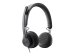 LOGITECH Zone Wired Headset on-ear wired USB-C graphite