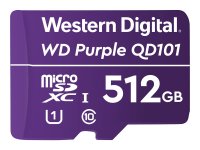 WD Purple 512GB Surveillance microSD XC Class - 10 UHS 1