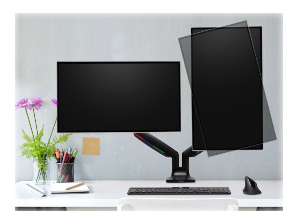 KENSINGTON One-Touch Dual Monitorarm – schwarz