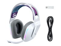 LOGITECH G G733 LIGHTSPEED Wireless RGB Gaming Headset Headset full size 2.4 GHz wireless white