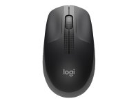 LOGITECH M190 Mouse optical 3 buttons wireless USB wireless receiver mid grey