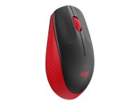 LOGITECH M190 Mouse optical 3 buttons wireless USB wireless receiver red